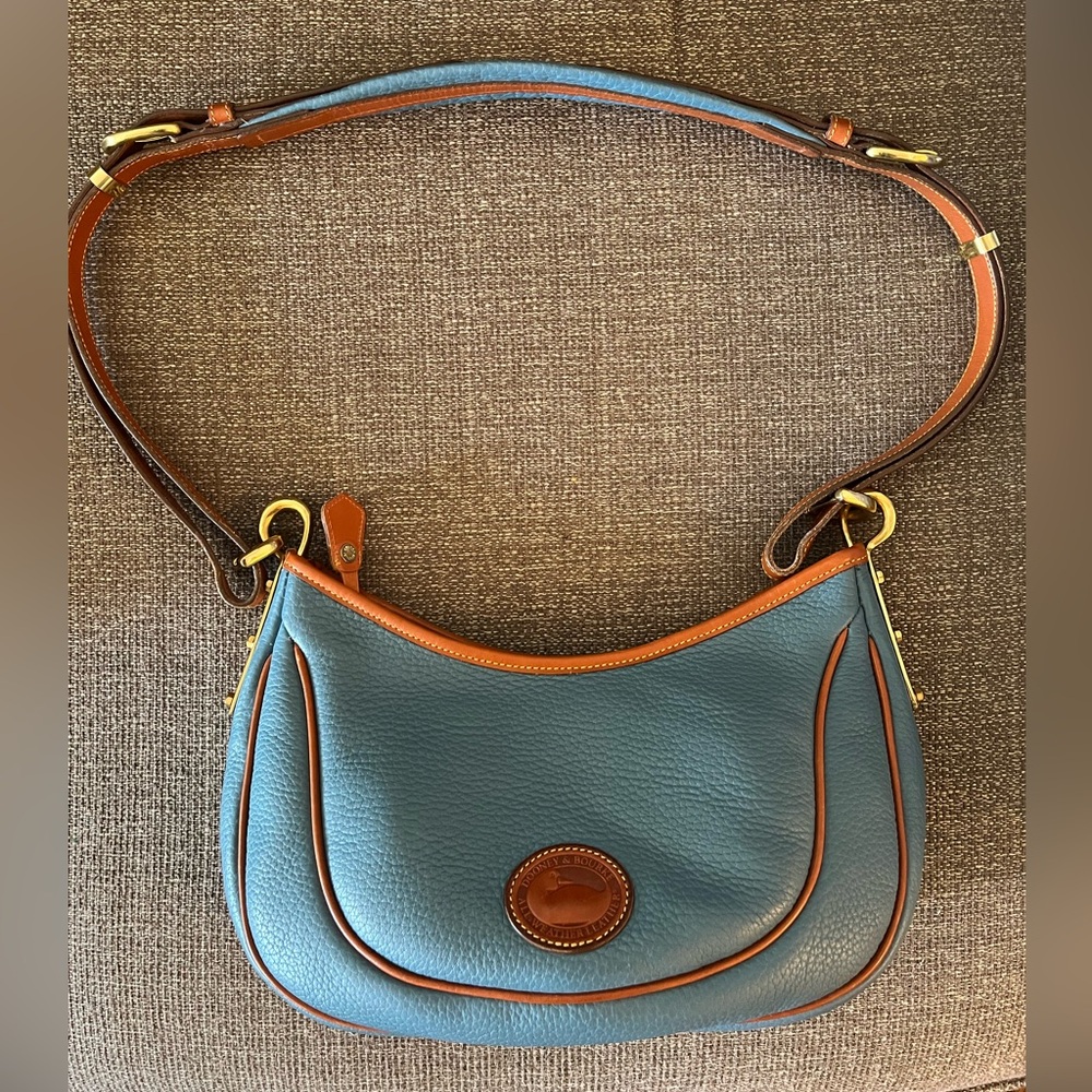 Vintage Dooney & Bourne All Weather Leather Crescent Sac